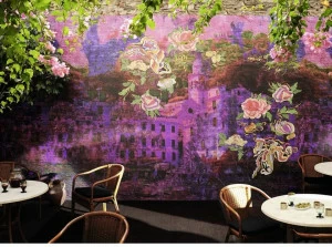 Élitis Виниловые обои с цветочными мотивами Talamone