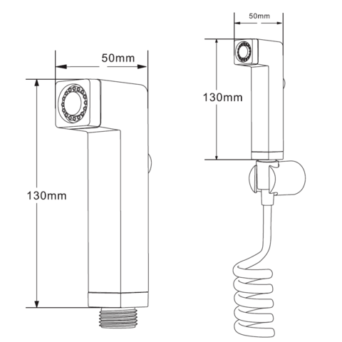 Orange HS021bk Гигиенический душевой набор черного цвета sun-id-1517016 - Вид №2