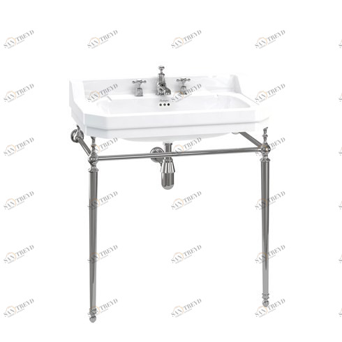 B18 1TH, T50 CHR Напольная раковина стоящая овальная Burlington EDWARDIAN