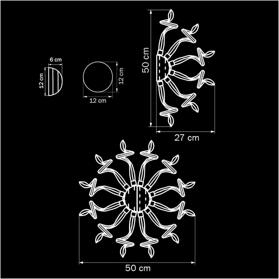 Бра Lightstar Medusa 890650 LIGHTSTAR ОРИГИНАЛЬНЫЕ 079332 Белый;прозрачный  - Вид №1