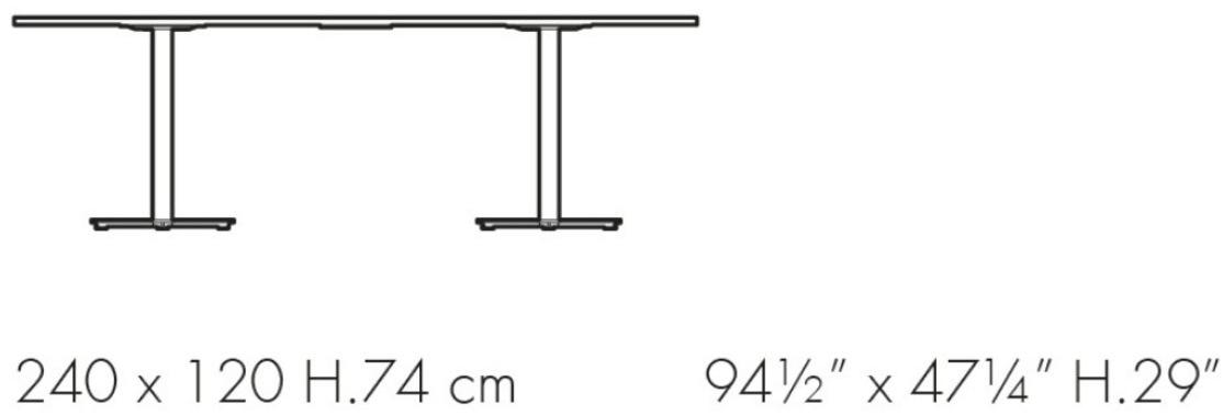 Bralco Стол для переговоров из меламина с системой управления кабелями Winglet sun-id-1399044 - Вид №4