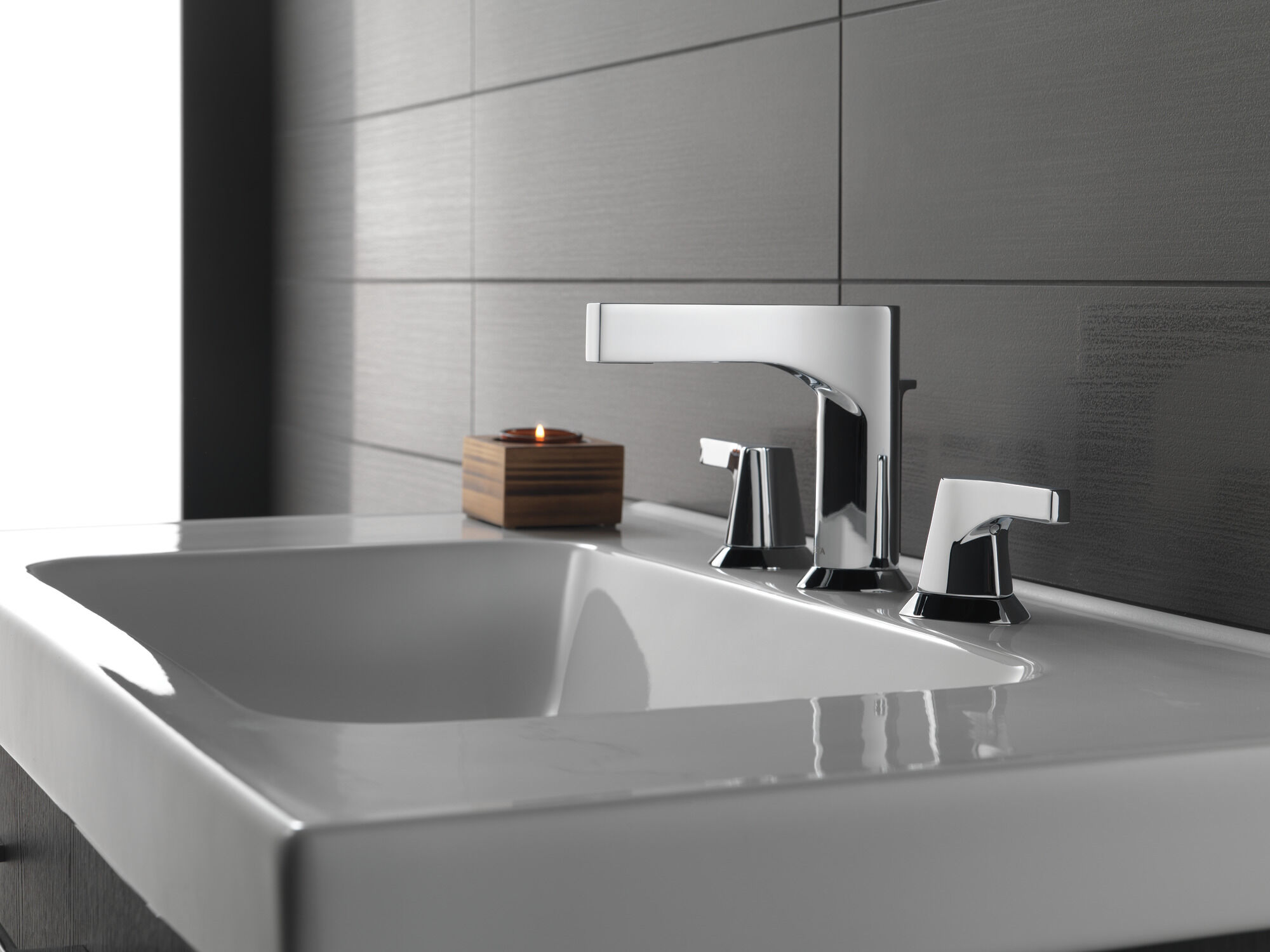 3574-MPU-DST Смеситель для ванной комнаты с двумя ручками Delta Faucet Zura Хром  - Вид №2