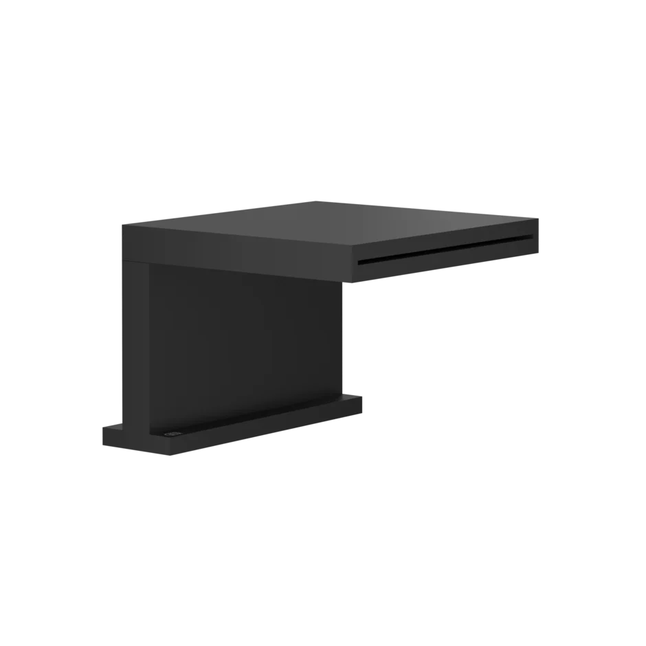 Носик для ванны 20191 299 Gessi Rettangolo k МАТОВО-ЧЕРНЫЙ 20191299