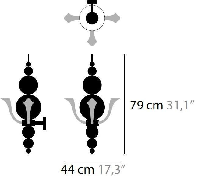 ILFARI Настенный светильник из стекла отраженного света Tears from moon sun-id-1347343 - Вид №1