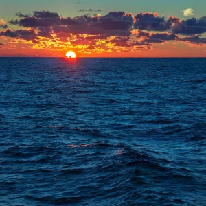 Фотокартина 125х125 см "Закат" PANKOVSKY STUDIO ПЛАСТИФИКАЦИЯ 015873 Оранжевый;синий