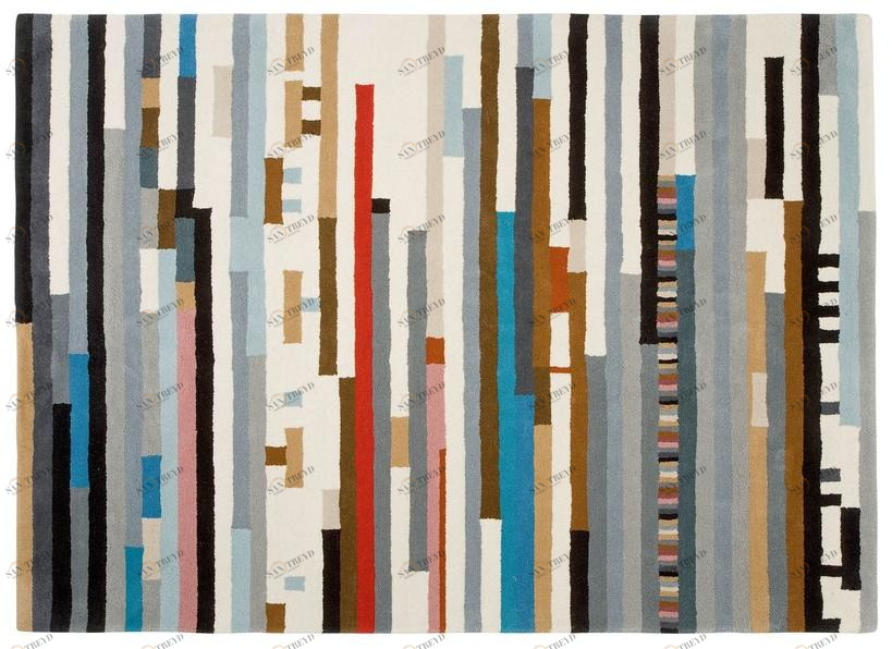 GAN Прямоугольный шерстяной коврик с геометрическими мотивами Hand tufted sun-id-1442318