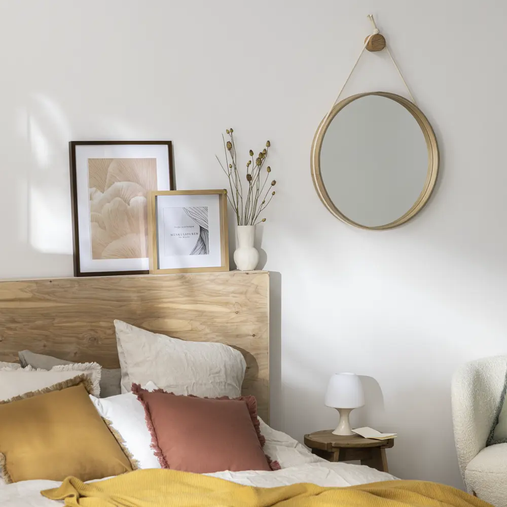 Зеркало INSPIRE Nordik Cord Oak с круглой рамкой 57.5 см 86484790 STLM-1468409 - Вид №7