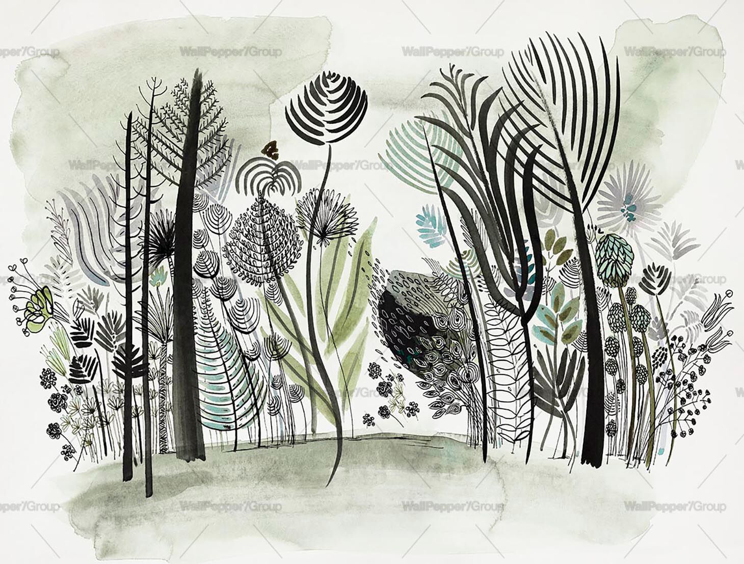 Обои из натурального ПВХ, экологически чистые, моющиеся WallPepper NATURE AND POETRY ARCH-00065785 - Вид №2