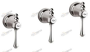 Rubinetteria Giulini Смеситель для душа на 3 отверстия с переключателем Londra 7216w2