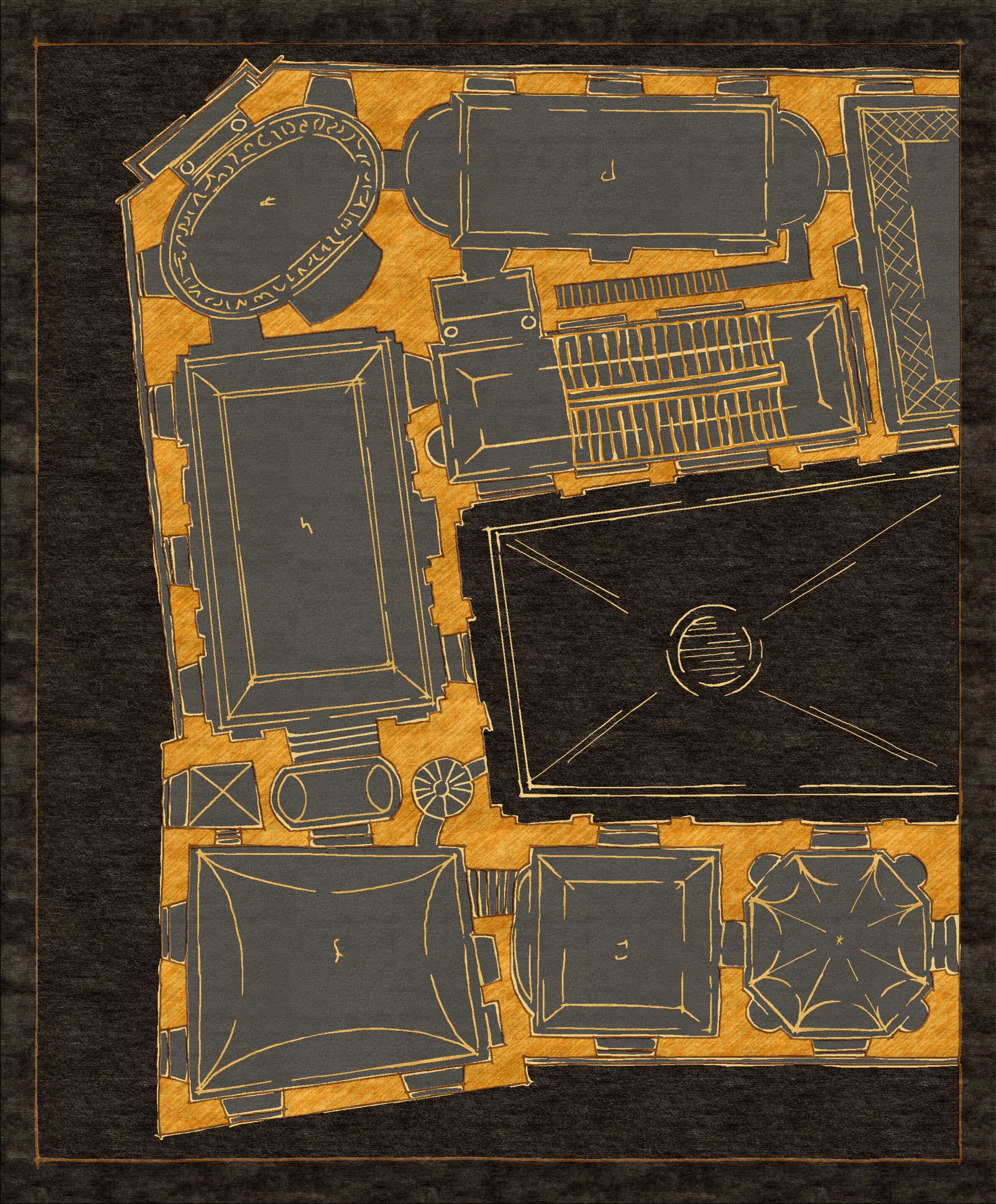 Ковер ручной работы из ткани Loloey Alex Woogmaster ARCH-00004933