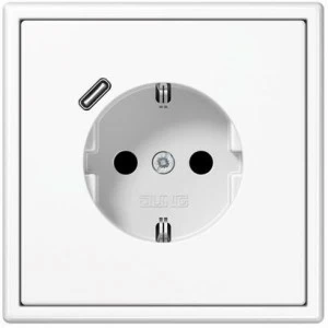 JUNG Пластиковая электрическая розетка с usb c Prese elettriche con porte usb