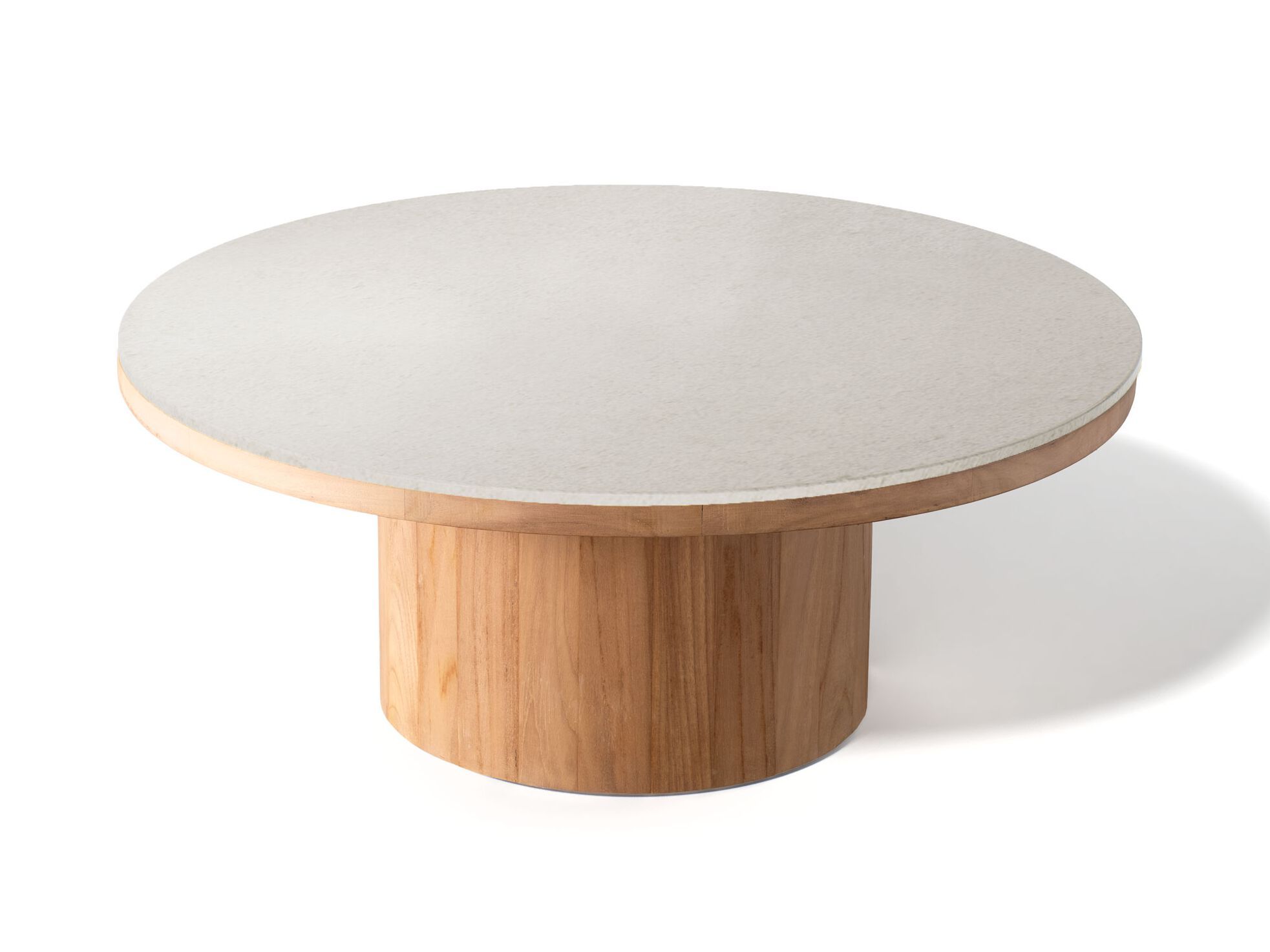 Круглый низкий стол из тикового дерева Atmosphera фрисби ARCH-00006488 - Вид №4