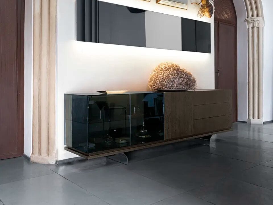 Шкаф из дерева и стекла с ящиками Arketipo BROOKLYN ARCH-00136623 - Вид №3