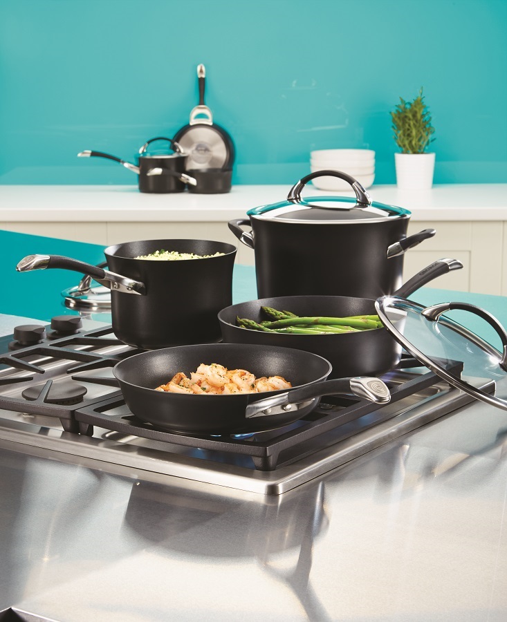 Набор из 7 кастрюль и сковородок Symmetry чёрный Circulon R87376 - Вид №5