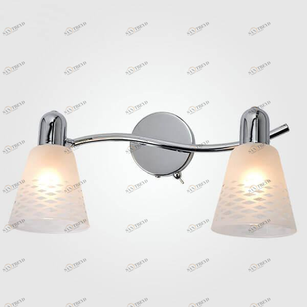 Спот настенный с белыми плафонами хром "Органик" 20053/2 EUROSVET ОРГАНИК 00-3926383 Белый;хром 