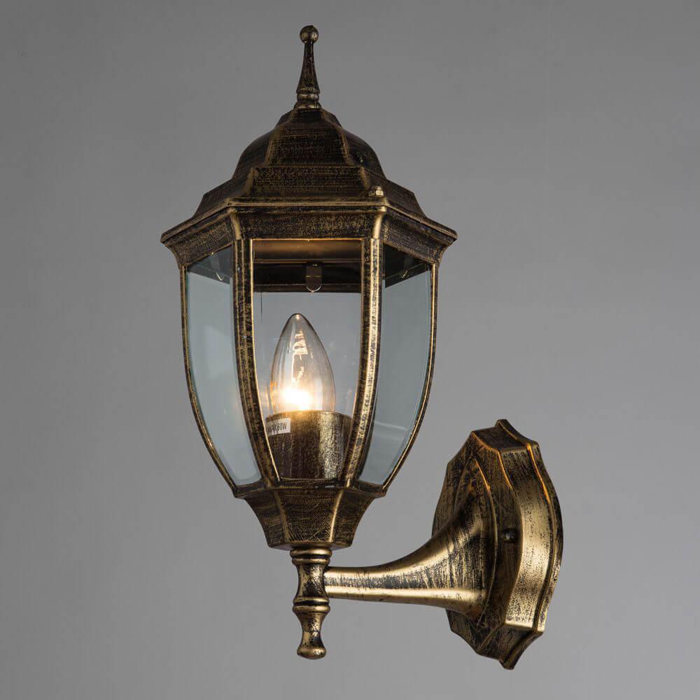 Уличный настенный светильник коричневый Arte Lamp Pegasus A3151AL-1BN ARTE LAMP PEGASUS, ФОНАРЬ 00-3897469 Коричневый;прозрачный  - Вид №2