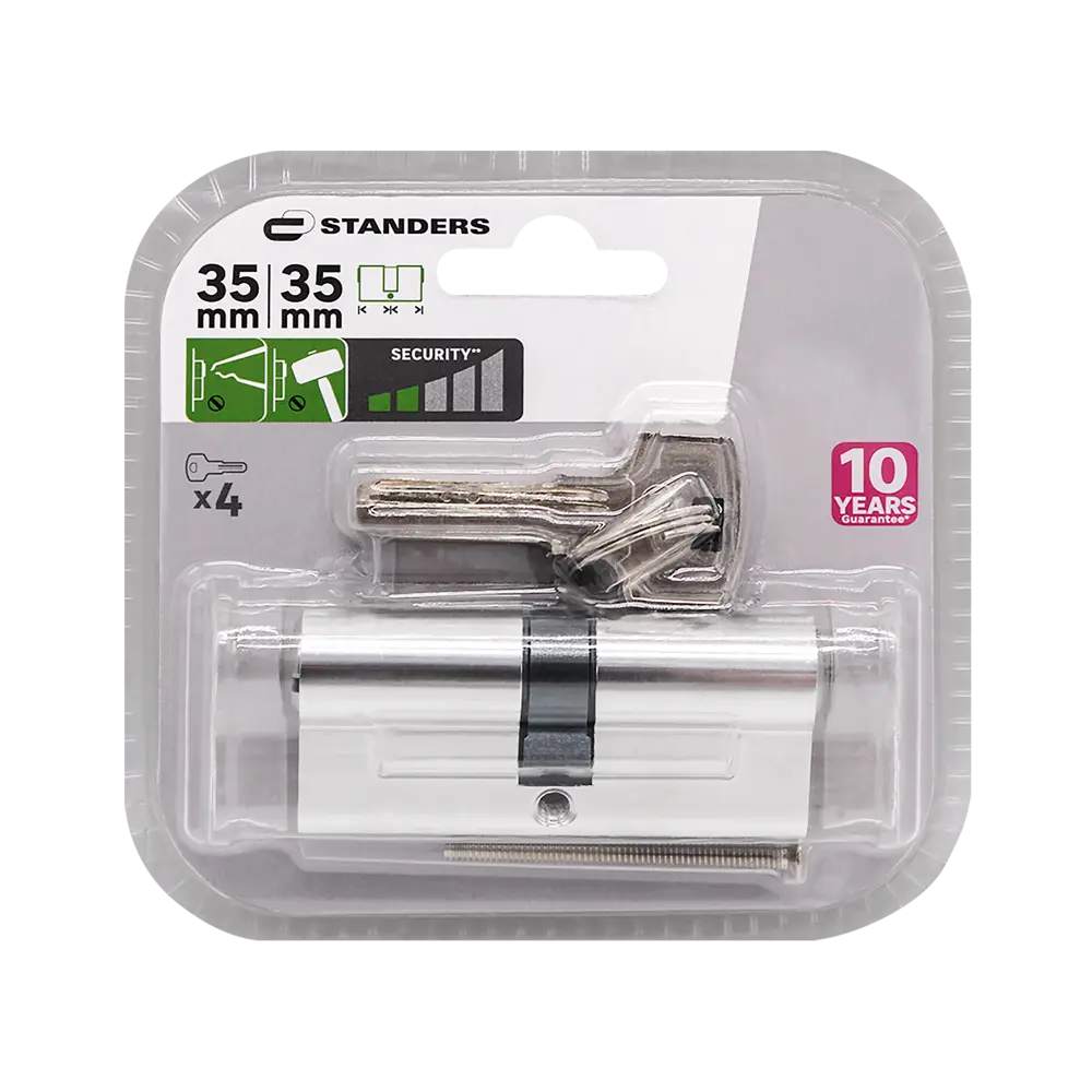 Цилиндр дверной Standers TTAL1-3535CR с английским замком 82625324 STLM-0032195 - Вид №2