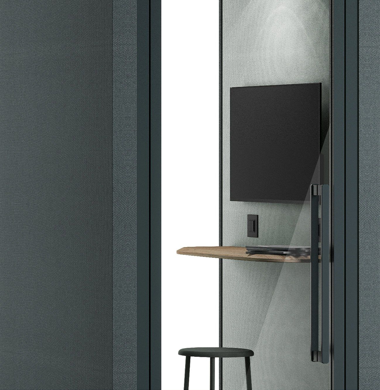 Акустическая офисная кабина со встроенным освещением Manerba Bibiena ARCH-00095766 - Вид №4