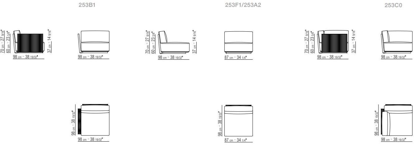 Flexform Модульный уличный диван из ткани sun-id-1418660 - Вид №6