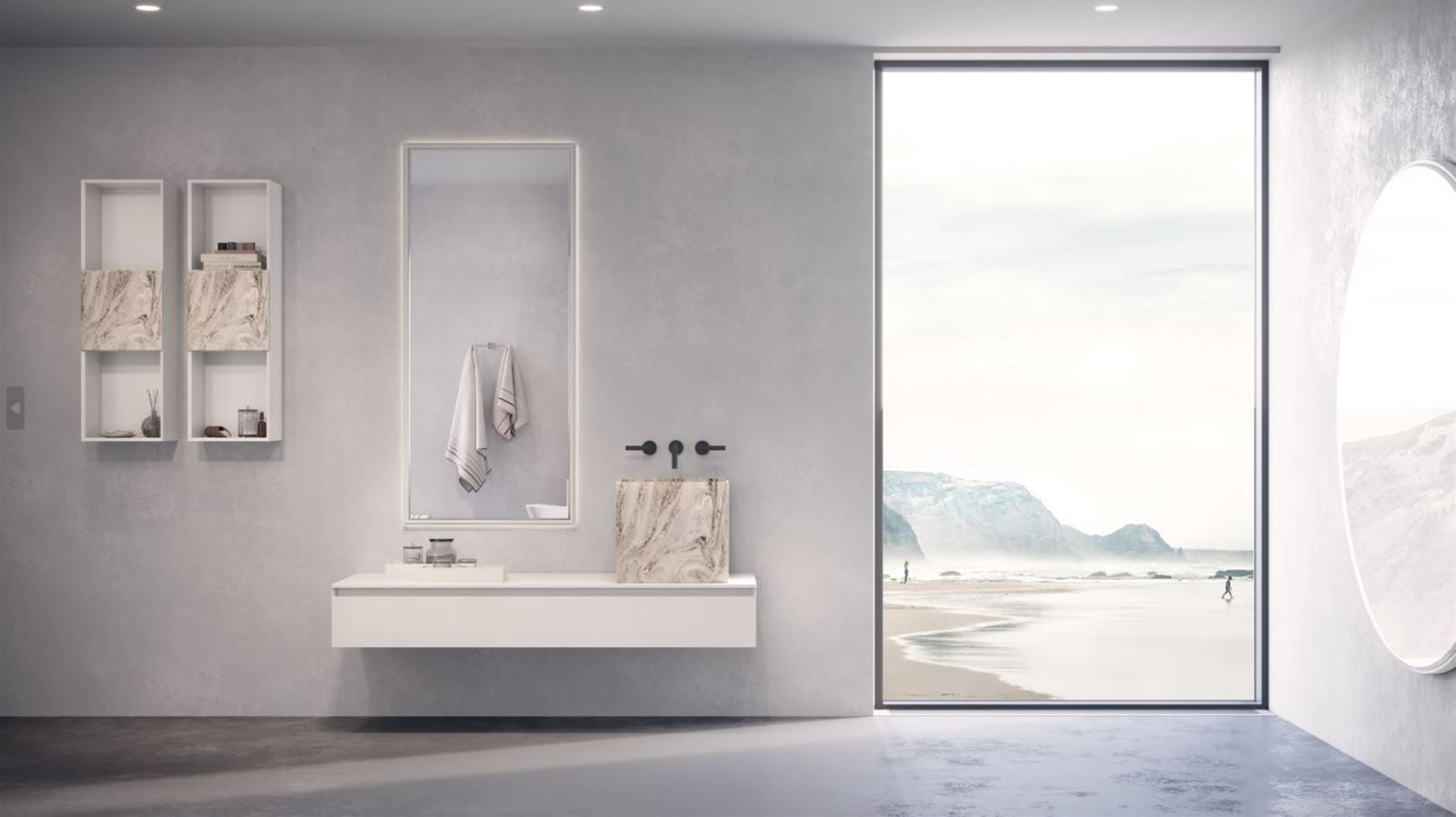 Мебель для ванной комнаты Corian® Acquapazza чистый ARCH-00015083 - Вид №2