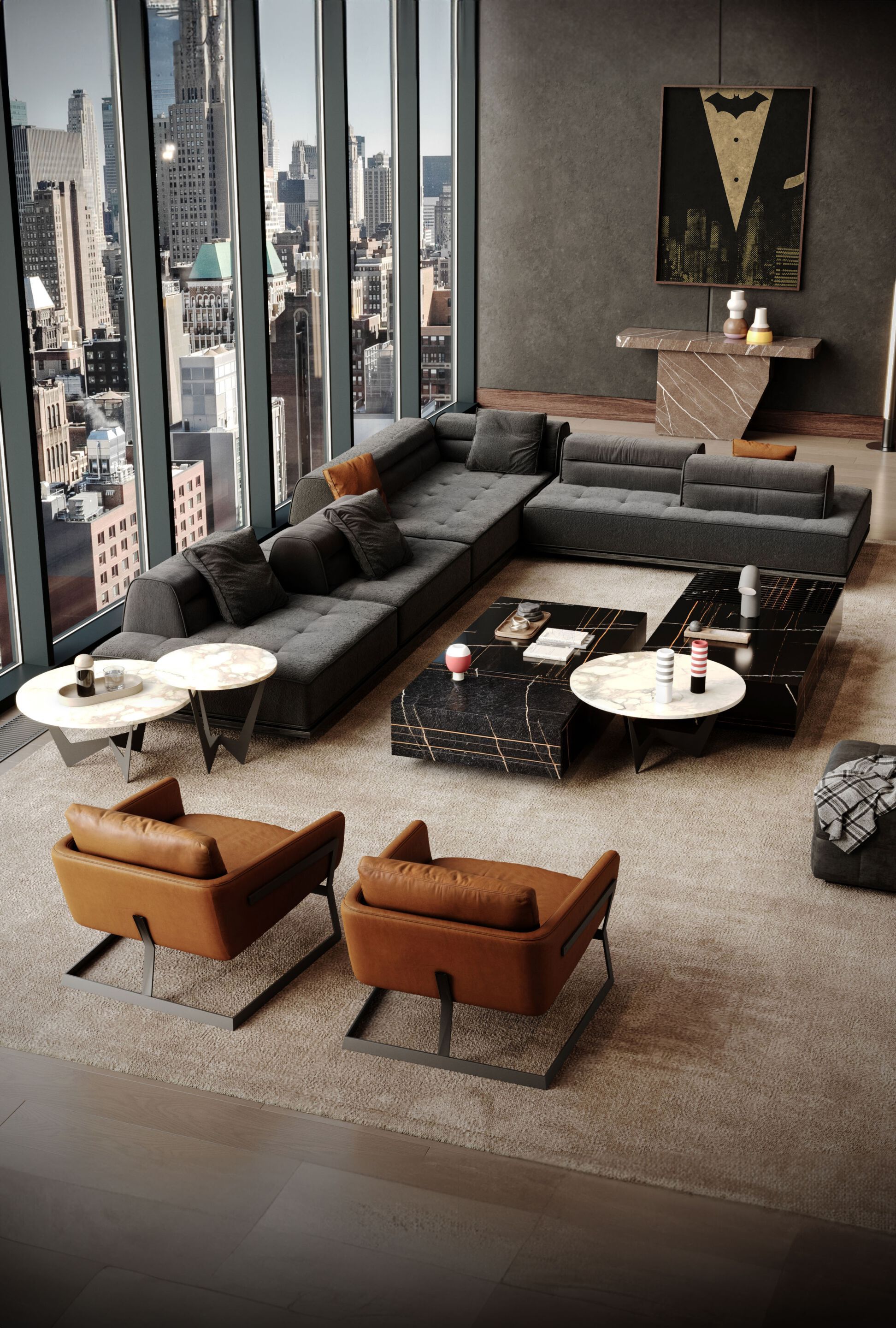 Секционный диван из ткани Wayne Enterprises Home Collection WE-031 ARCH-00147104 - Вид №6