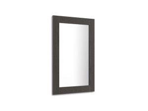 Прямоугольное настенное зеркало с рамкой из черного ясеня
