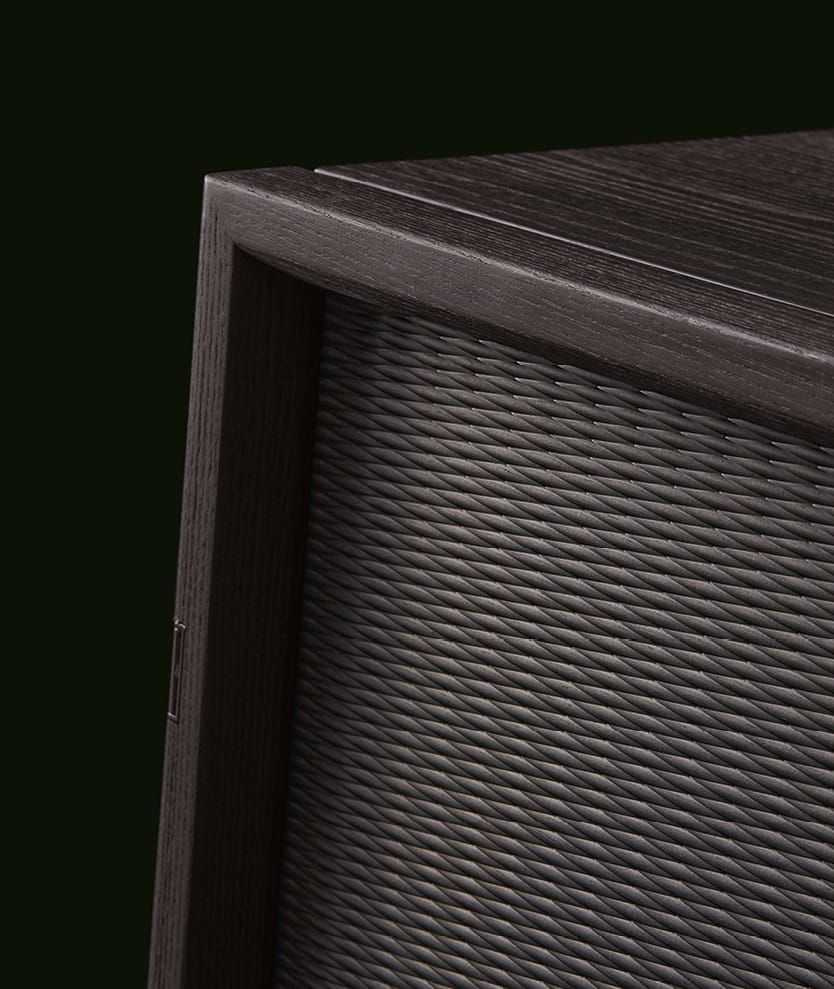 Шкаф из дерева и стекла с распашными дверями Poliform Aiko ARCH-00145281 - Вид №3