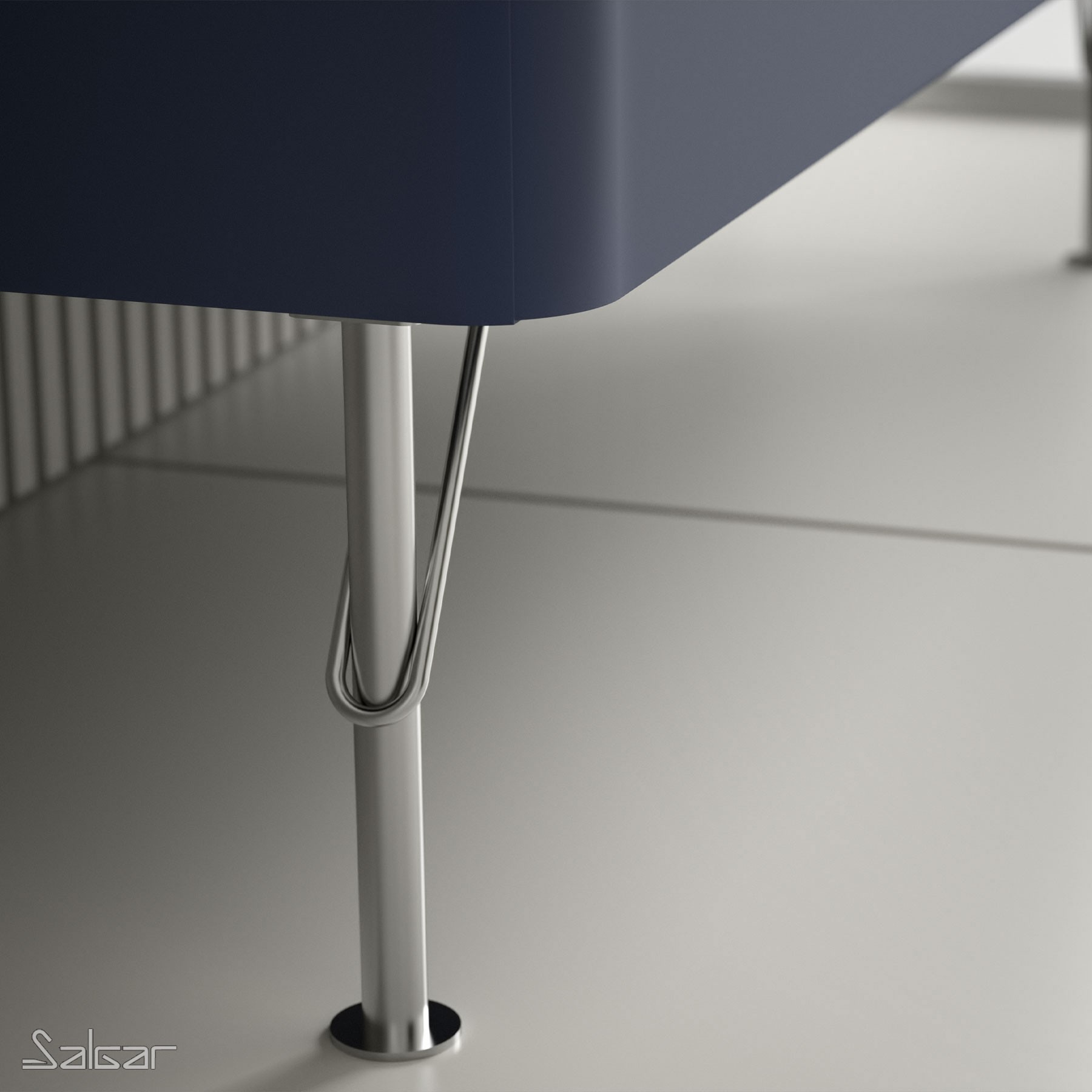 84130 SALGAR Комплект из 2 ножек DEVA CHROME Высота 230 мм - Вид №1