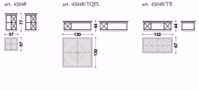 Высокий деревянный журнальный столик OPERA CONTEMPORARY RODRIGO ARCH-00143218 - Вид №1