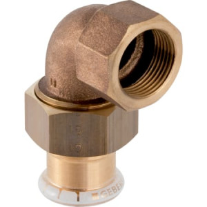 65387 Угловое штуцерное соединение Geberit Mapress из меди 90°, с внутренней резьбой Geberit