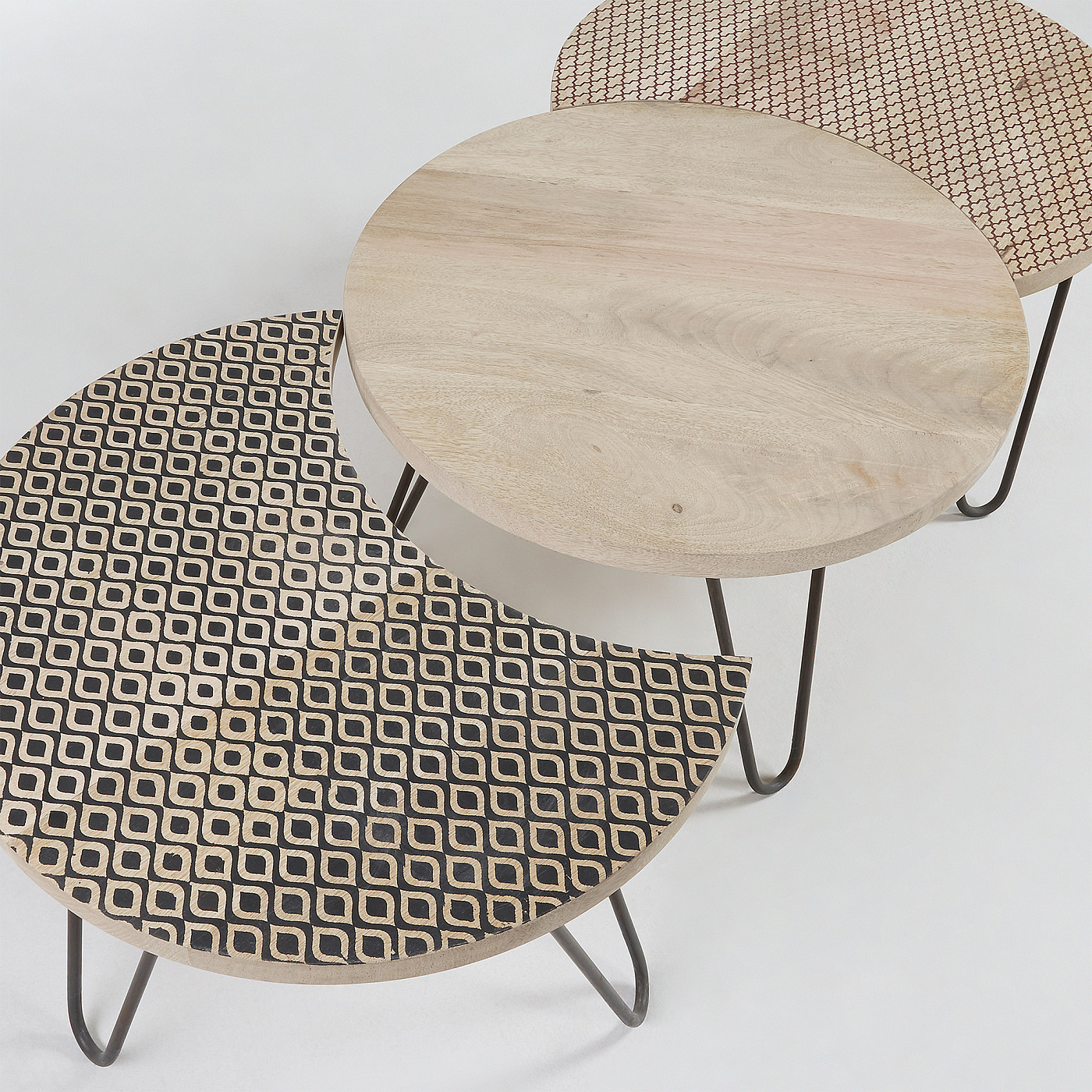 053390 Набор 3х кофейных столиков Hoss La Forma Houp  - Вид №2