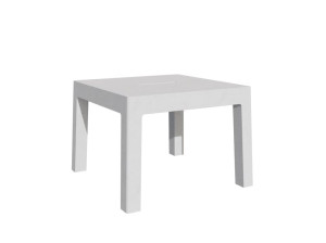 Бетонный квадратный стол для общественных мест