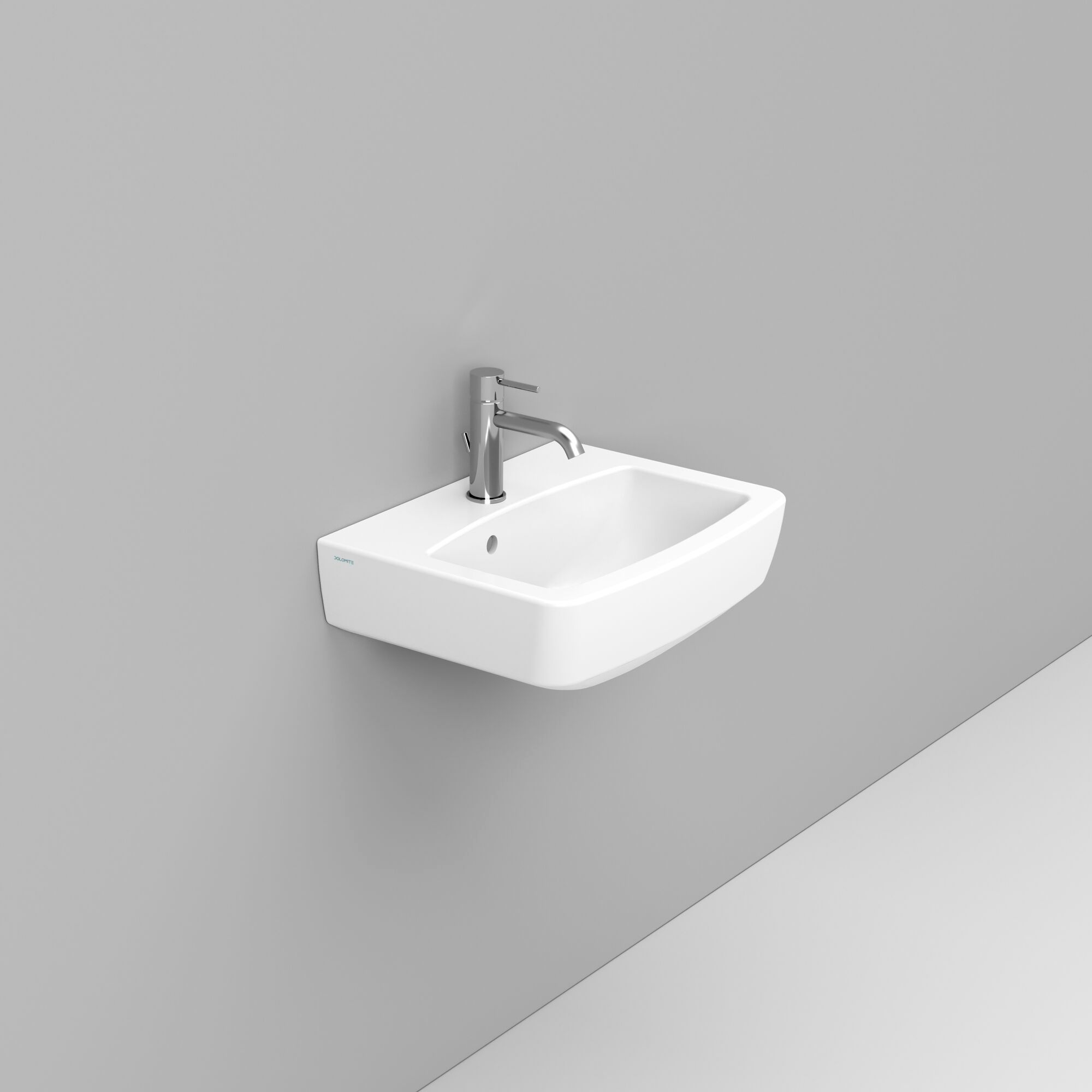 Керамическая подвесная прямоугольная раковина с переливом Ceramica Dolomite Mia ARCH-00118032 - Вид №9