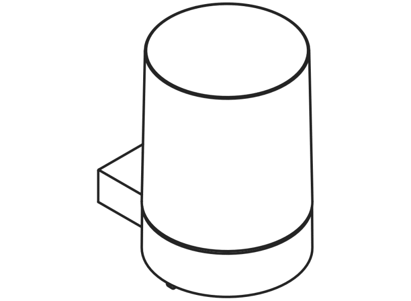 950.06.10040 Дозатор для мыла или дезинфицирующего средства с держателем HEWI Universalprodukte  - Вид №2