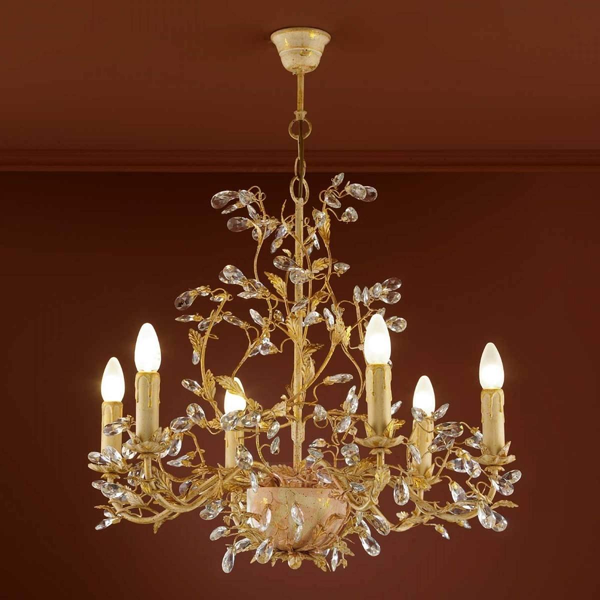 033452 Люстра 6L слоновая кость/золото Schuller Verdi - Вид №1