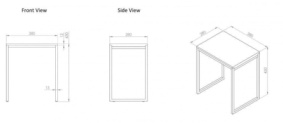 Табурет для ванной из смолы LUSSO Luxe ARCH-00039847 - Вид №2