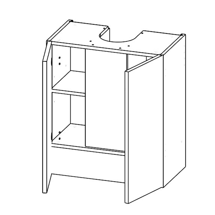 Шкафы навесные  EHV2D SIDAK SIST3537-9482