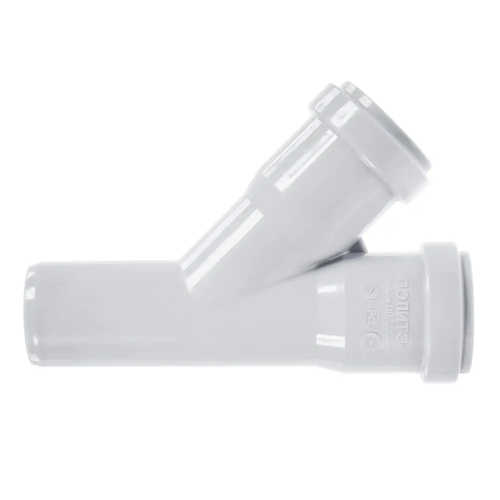 Тройник Политэк 32 мм 45° для внутренней канализации 13567727 STLM-0003430 - Вид №1