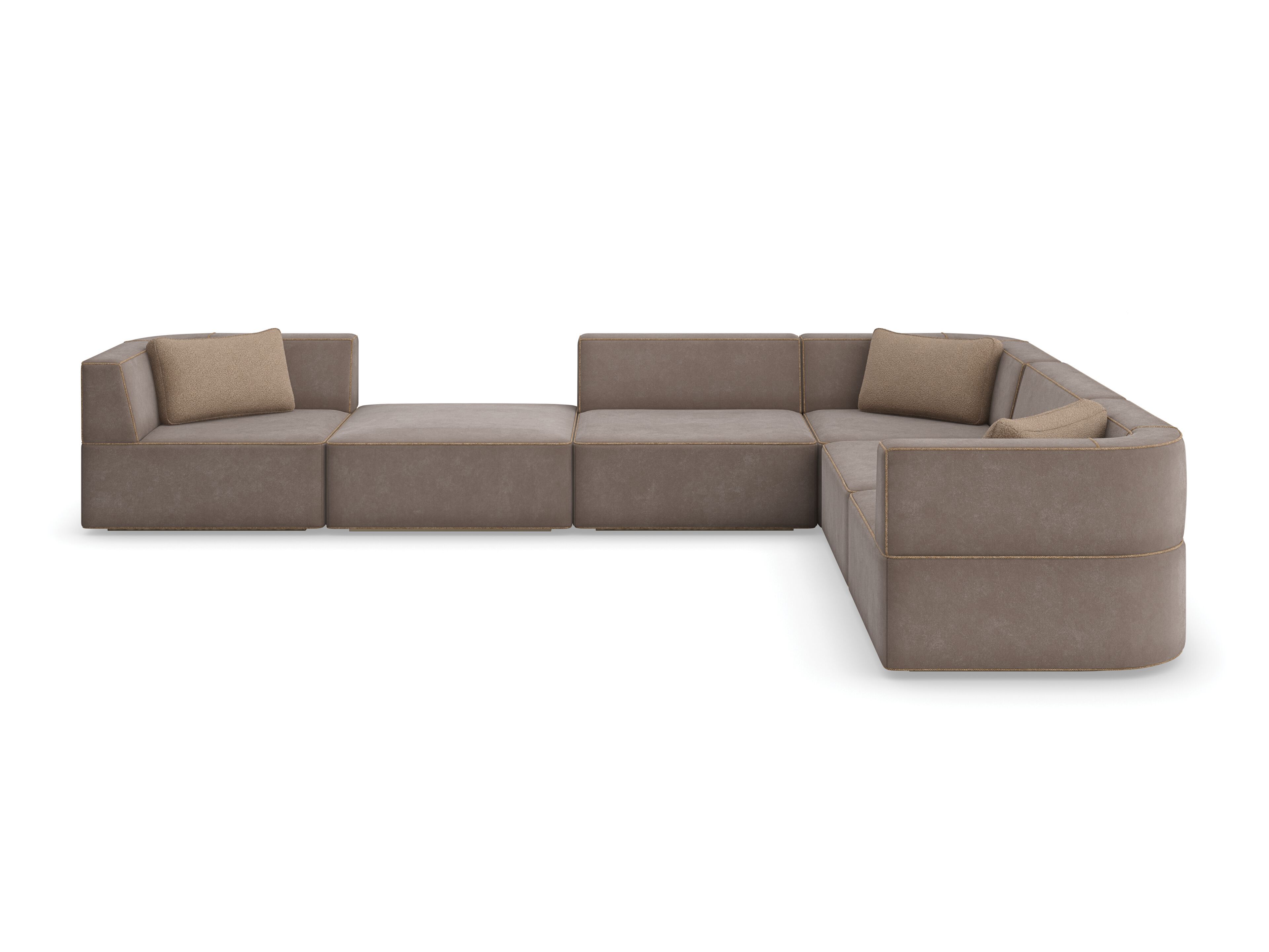 Модульный угловой диван из нубука Caracole Марбелья ARCH-00006537 - Вид №19