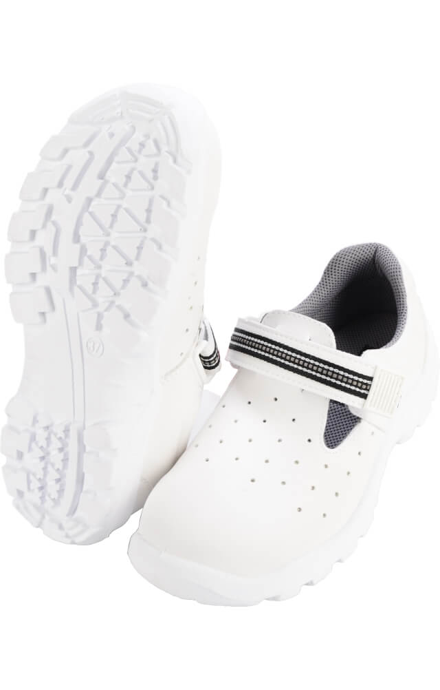 69221 Сандалии "Weiß" белые c металлическим подноском  Спецобувь с металлическим и композитным подноском  размер 40 Спецодежда 