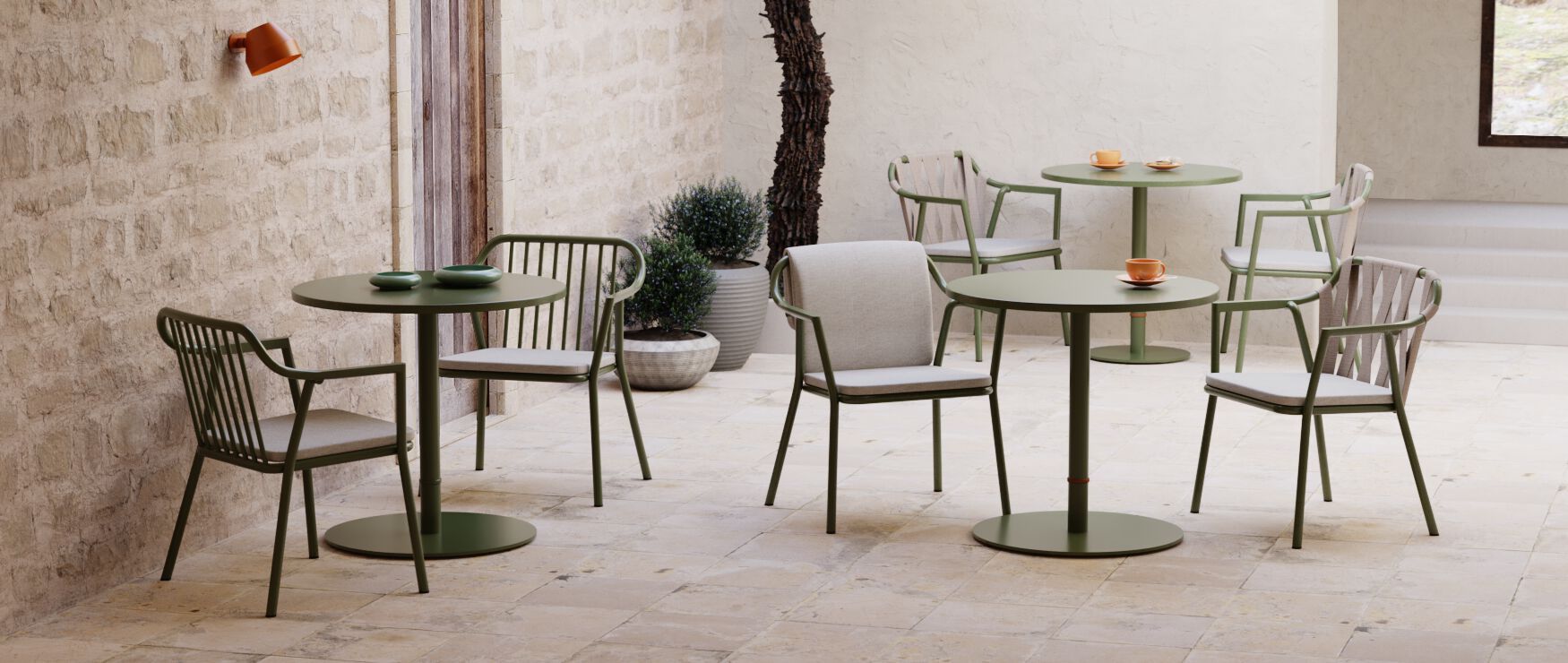 Алюминиевый садовый стул Sunbrella® с подлокотниками YAAZ Monte ARCH-00138219 - Вид №8