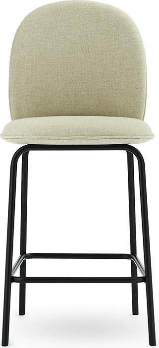 603124 Стул Bar, 65 см, полная обивка, черная сталь, лен Main Line Normann Copenhagen Ace - Вид №1