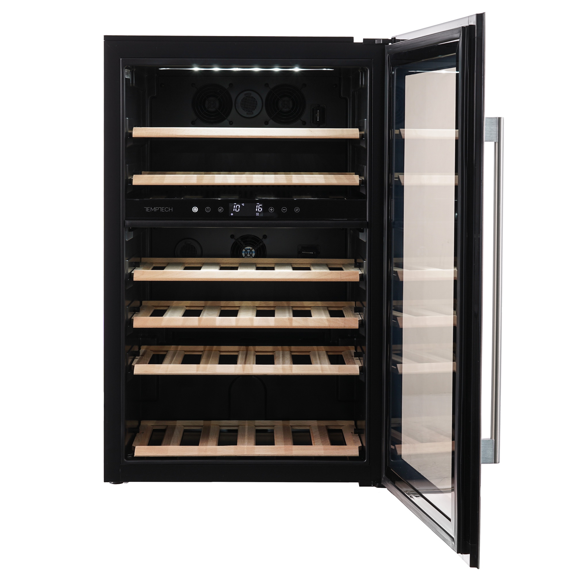 9973849 Винный шкаф Temptech OZ90DX серебристый STDN-0113276 - Вид №2