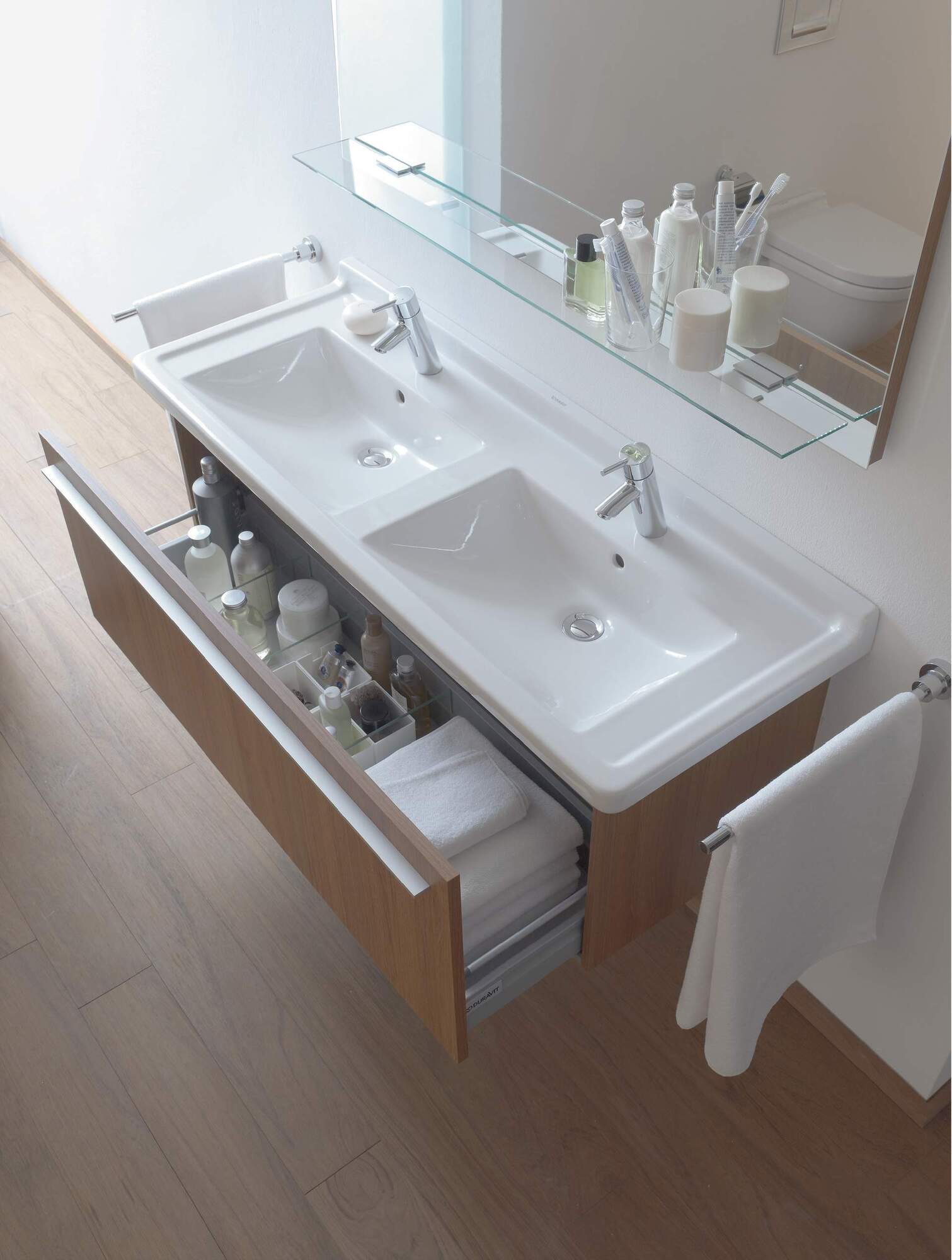 XL605901818 X-Large Тумбочка подвесная Белый матовый, декор Duravit - Вид №4