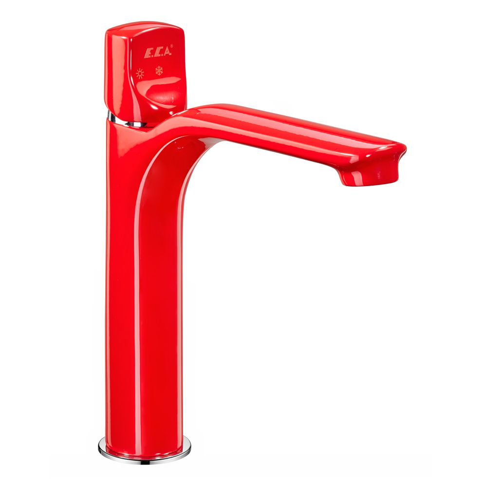 104308983  Смеситель для раковины среднего размера Myra - красный Eca  - Вид №1