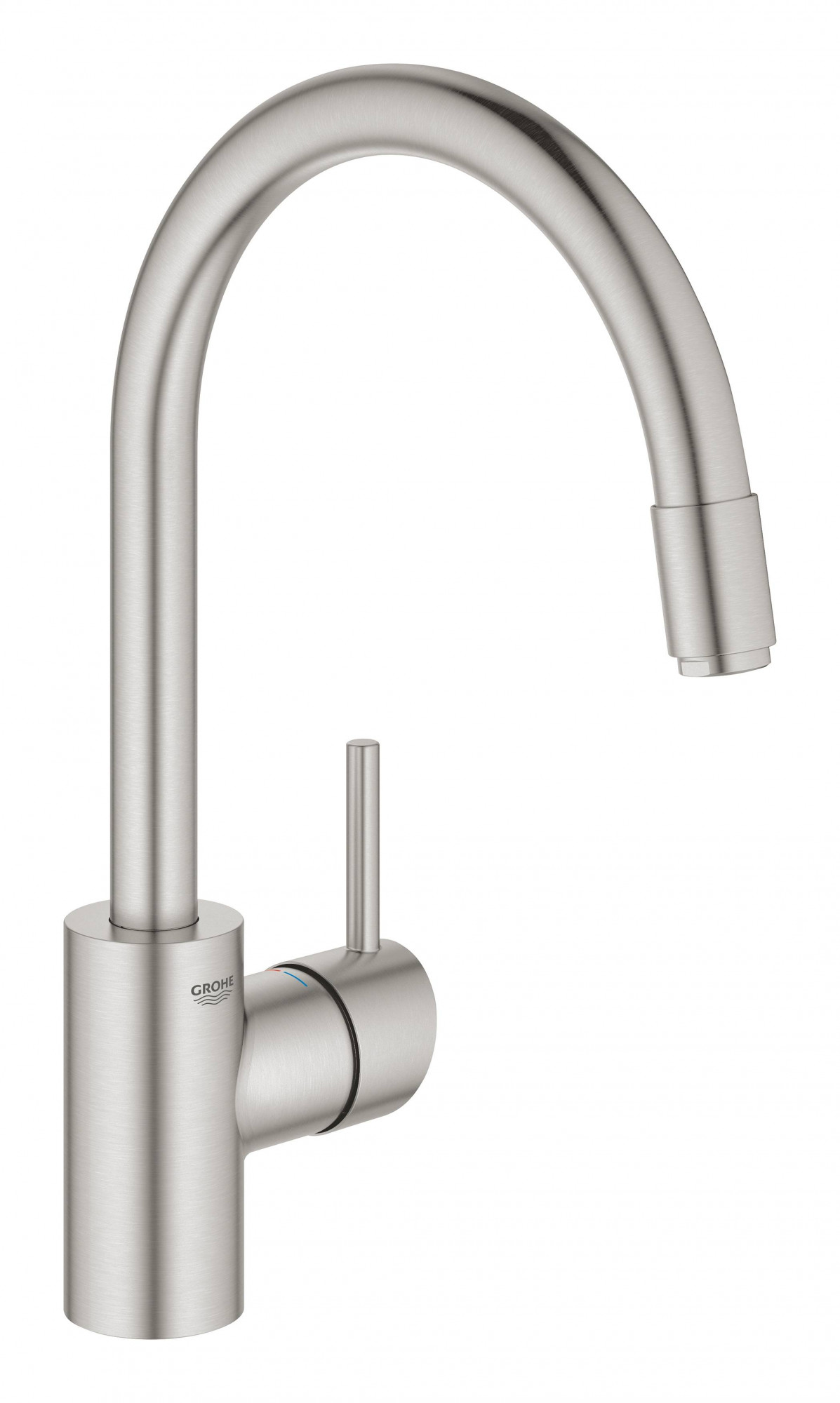 Смеситель для кухни GROHE Concetto New с выдвижным изливом, суперсталь (32663DC3)