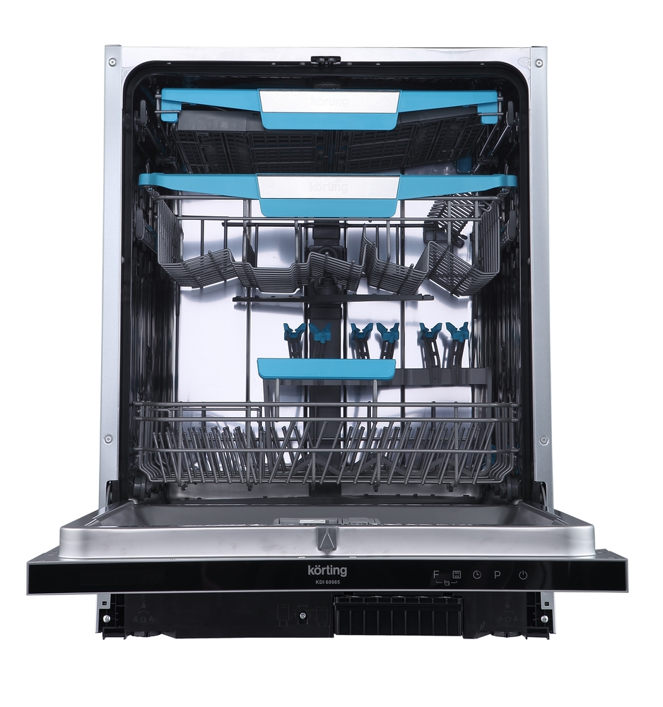 KDI 60985 Встраиваемые посудомоечные машины / полновстр., 60 см, 14 компл., третья корзина для столовых приборов, а+++/a/a, электронное сенсорное управление touch control, цифровой led дисплей белого цвета cold white, 8 программ, автоматическая программа Santreyd  - Вид №1