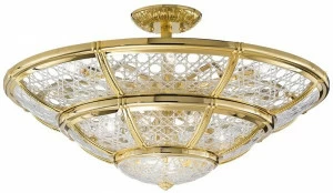 Possoni Illuminazione Полуглянцевое золото с кристаллом Giotto 1898/14sf-c