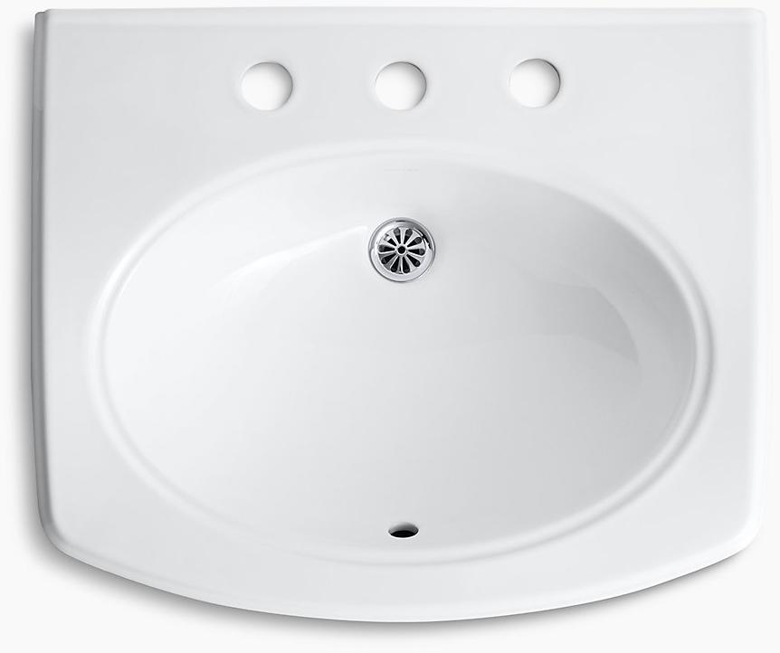 KOHLER Настенная раковина для ванной комнаты Pinoir, 8 шт. K-2035-8-0  - Вид №2