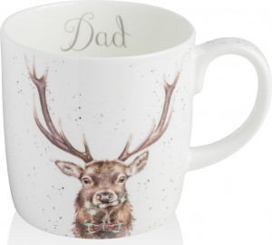 10655480 Royal Worcester Кружка Royal Worcester "Забавная фауна.Олень" 400мл Фарфор костяной